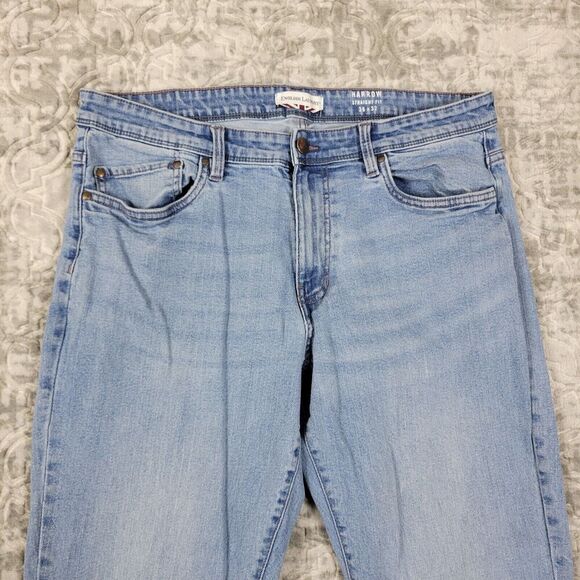 English Laundry Jeans Mens 36x32 Blue Harrow Straight Fit 5-Pocket Stretch Denim - Picture 2 of 15